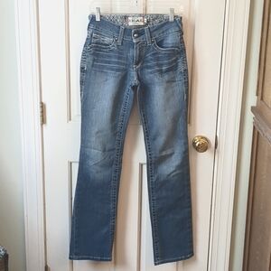 Ariat R.E.A.L Mid Rise Stretch Whipstitch Boot Cut Jean